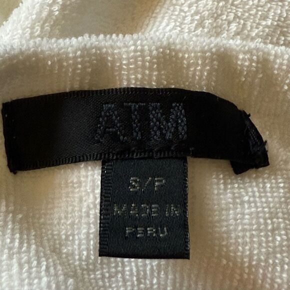 ATM Anthony Thomas Melilla Woman’s White Terry Open Front Jacket. Size Small. - Picture 6 of 6